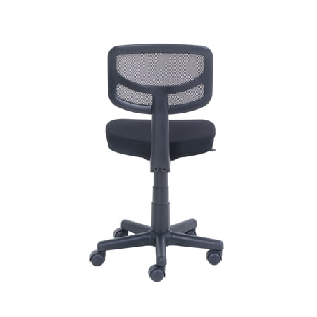 MAINSTAYS MESH TASK CHAIR WITH PLUSH PADDED SEAT, TEENS AND ADULT, BLACK/BLACK