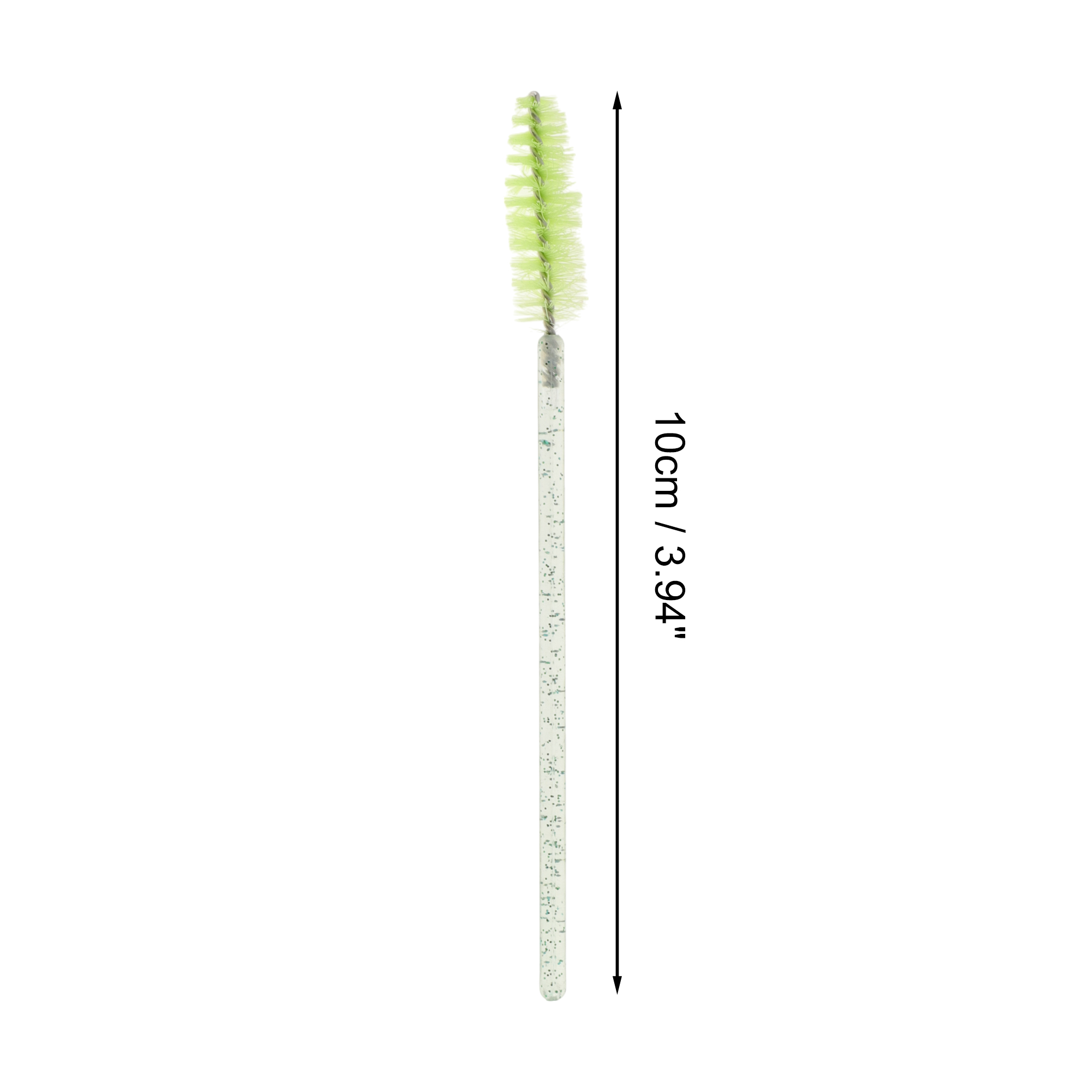 Unique Bargains Lightweight Eyebrow Brushes for Travel 50 Pcs Green