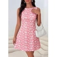 thumbnail image 5 of PRETTYGARDEN Womens Summer Short Dress Floral Sleeveless Boat Neck A Line Formal Cocktail Party Mini Dresses, 5 of 9