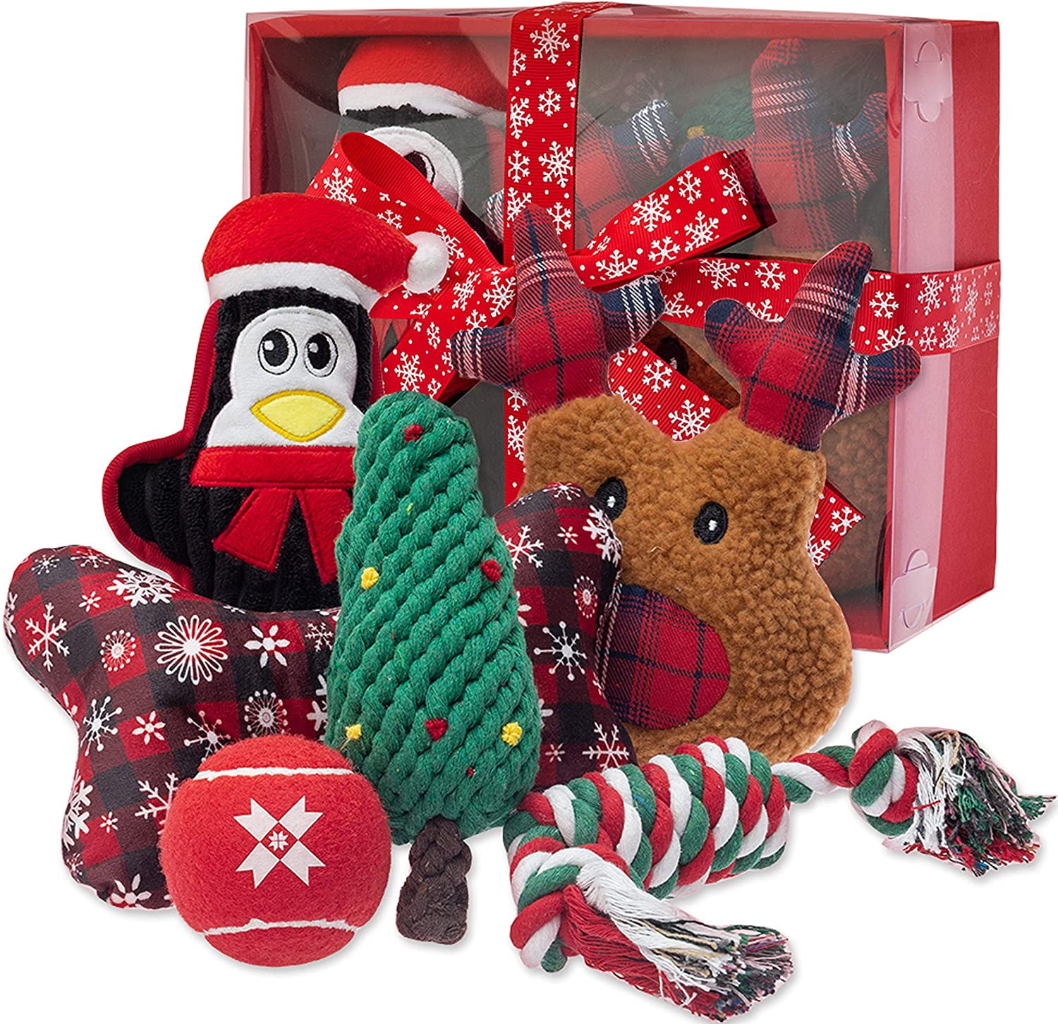 christmas dog toy pack