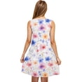 thumbnail image 4 of Ladies Dresses Casual Summer Dress Womens Women's Dresses Casual Sleeveless Dress Women's Casual Plus-Size Sleeveless Round Neck Short Floral Dress, 4 of 5