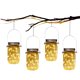 thumbnail image 4 of Jar Lid Light 30Led Mason Jar Light 9.84Ft Solar Lantern Solar Powered String Light Tapa Luz Blanca Cálida Iluminación Decorativa Con 8 Perchas Para Jardín Patio Boda 8Pcs Moyic HA017940-00, 4 of 6