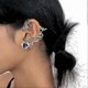 thumbnail image 1 of Rose silver ear cuff cartilage spurs gorgeous spine ear bone clip earrings party punk ear cartilage earrings jewelry for women and girls, 1 of 4