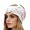 White, variant on Levmjia Women Printed Beanie Hat Stretchy Lightweight Soft Cap Indoor Rest Outdoor Walking Sports Travel Daily Casual Leisure