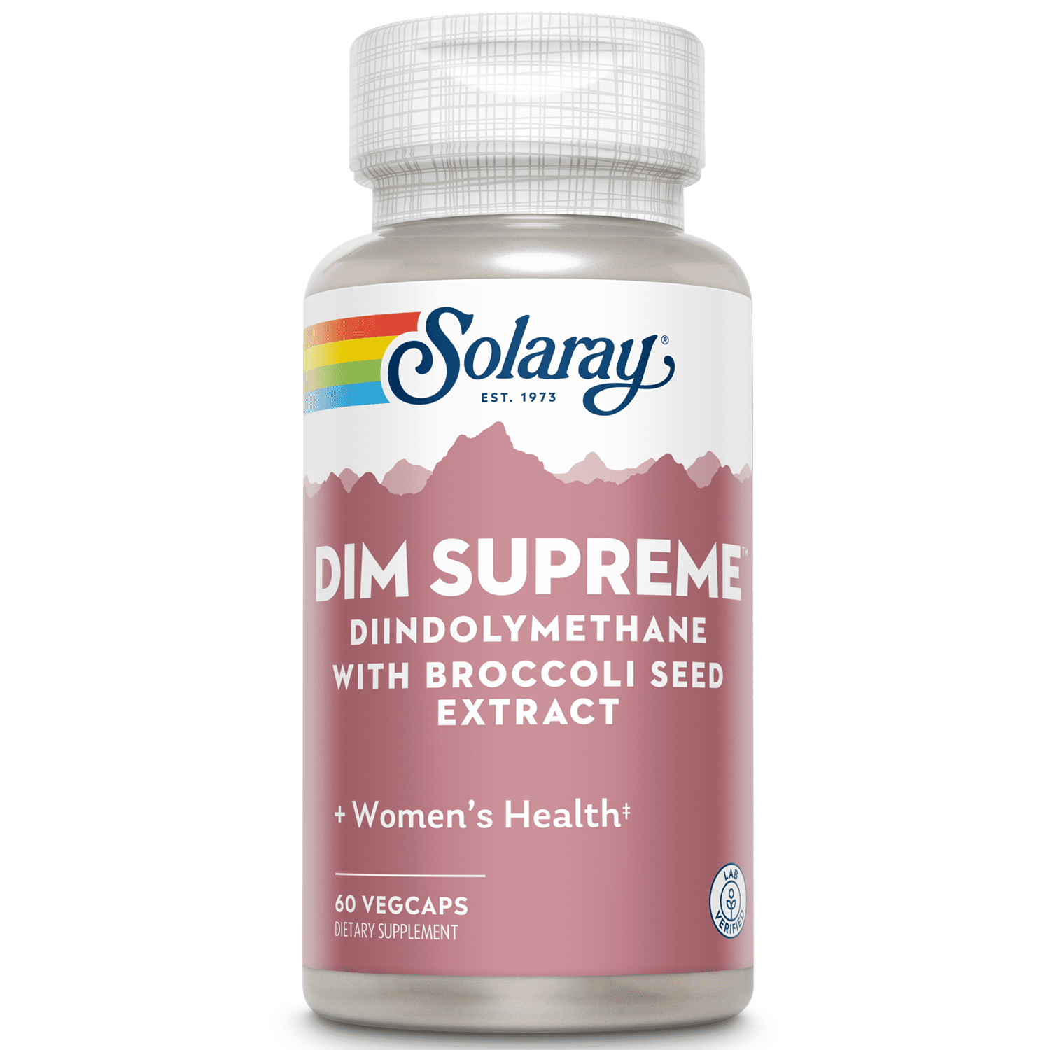 Solaray DIM Supreme 100mg | Menopause & Estrogen Metabolism Supplement with Broccoli Seed Extract | 60 VegCaps