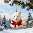 thumbnail image 5 of Fwttom Natural Animal Theme Christmas Ornaments - Cute Little Creature Hanging Christmas Tree Decorations, 2D Flat Small Accessories Xmas Holiday Decor, 5 of 6