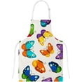 thumbnail image 4 of Dreamtimes Polyester Kitchen Oven Mitts Glove Potholder Apron 3Pcs Set Children Butterfly Non Slip Heat Resistant Mitts for Baking Cooking BBQ, 4 of 7