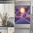 thumbnail image 3 of Yayeee Magnetic Dishwasher Cover for The Front Decoration Home Kitchen Machine Sticker Protector, Night Purple Road, 3 of 6