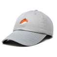 thumbnail image 5 of Dalix Salmon Nigiri Embroidered Sushi Cotton Dad Hat Baseball Cap Adjustable Womens in Gray, 5 of 5