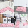 thumbnail image 5 of Pink Ribbon Pattern Kitchen Rugs Sets Of 2,Anti Fatigue Kitchen Mat Rugs Non Slip Washable,Decorative Kitchen Floor Mats for Kitchen,Sink,Laundry,17"x30"+17"x47", 5 of 7