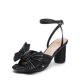 thumbnail image 1 of DREAM PAIRS - Sandalias de tacón con nudo de lazo para mujer, tacón alto y grueso, puntera abierta, correa al tobillo, para boda, fiesta nupcial, 1 of 5