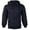 Navy, variant on Boys Kids Athletic Soft Sherpa Lined Fleece Zip Up Hoodie Sweater Jacket (Navy, XL)
