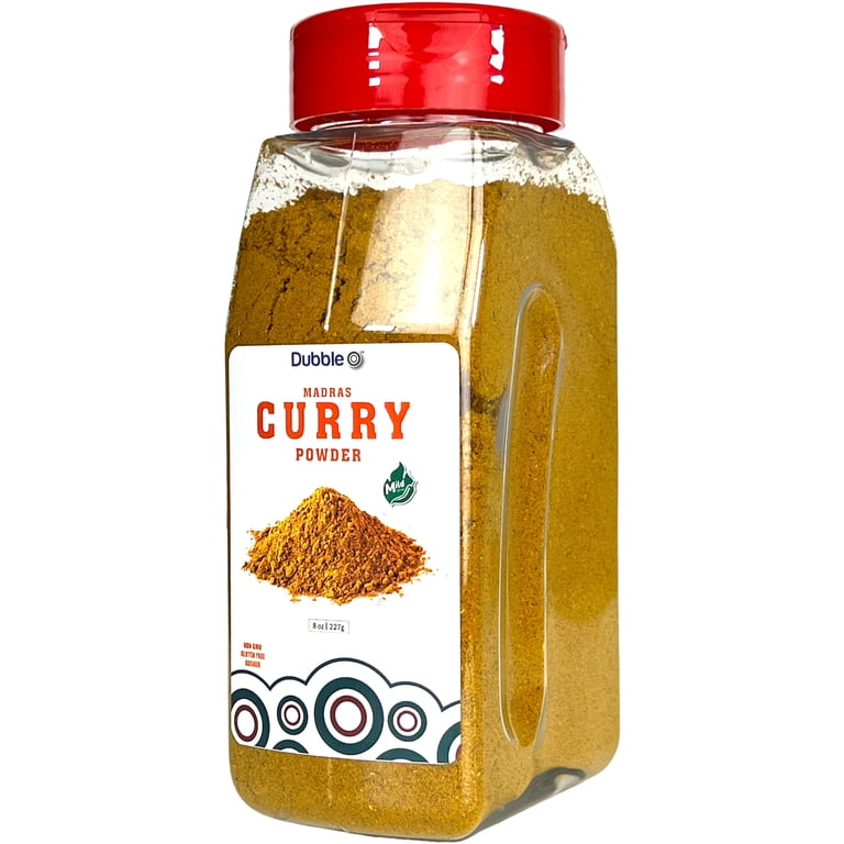 Dubble O Curry Powder, 8 oz, 13 Spices, Kosher, Halal, Sealed for