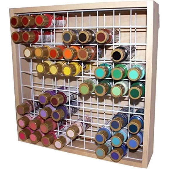 Wood craft paint storage.