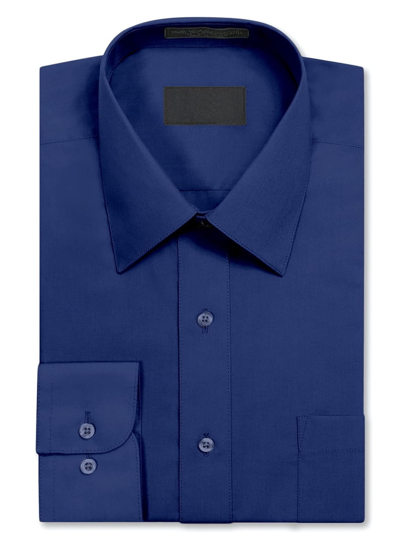 dark royal blue dress shirt Royal Blue Modern Fit Dress Shirt