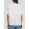 thumbnail image 2 of T-Shirt Décontracté D'Été pour Femme, Mode, Saint-Valentin, Imprimé de Roses, Manches Courtes, Col Rond, Coupe Ajustée, Hauts Mode Urbaine, Fête des Pères, Fête des Mères, Nouvel An, Fête du Printemps, Saint-Valentin, Fête de l'Indépendance D, 2 of 7