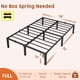 thumbnail image 5 of Tamaño completo size metal marco de cama - 14-pulgada platform, cabecero-free, 800lbs weight capacity, screw-free fácil montaje, no necesita colchón base para dormitorio o apartment, 5 of 8