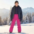 thumbnail image 6 of ATOGUTA Kids Ski Pants Warm Fleece Windproof Water Proof Outdoor Hiking Ski Pants Size 6-17, Hot Pink, 6 of 6