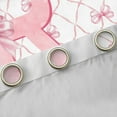 thumbnail image 4 of Manfei Initial Letter R Curtains for Living Room,Cute Bowtie Blackout Curtains Set of 2 (38x45),Pink White Curtains and Drapes (38x45) For Girls,Breathable Bedroom Decoration, 4 of 7
