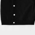 thumbnail image 6 of GiLiling School Vest for Girls Boys Button Uniform Sweater Vest Sleeveless Cable Knit V Neck Fall Winter Waistcoat (Black, 7-8 Years), 6 of 8