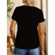 thumbnail image 2 of Soft and Comfortable Women's Casual Sport T-Shirt, Round Neck, Heart And Happy Print, Short Sleeve Tee For Adult, Men, Women, Teen, Teenager, Adolescent, Youth, 2 of 7