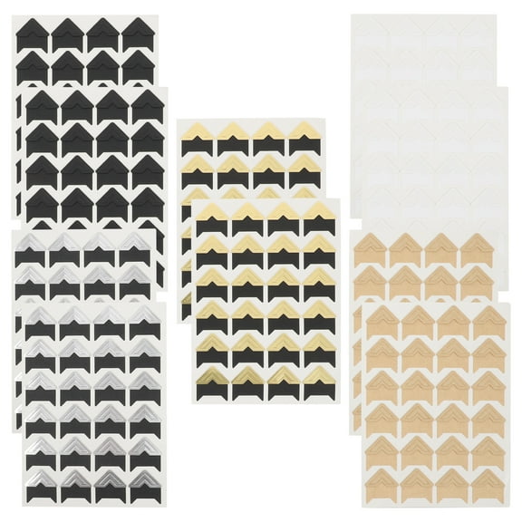 10 Sheets Self Adhesive Photo Corners Stickers for DIY Scrapbooking Picture Albums
