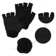 thumbnail image 3 of Unique Bargains Yoga Gloves Anti-slip Fingerless Pilates Gloves One Size Black, 3 of 5