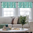 thumbnail image 5 of LALILO Kitchen Curtain Valance Nature Green Leaf Garden Summer Rod Pocket Window Curtain 52"x 18" Set of 2, 5 of 7