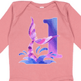 thumbnail image 4 of Inktastic 1st Birthday Mermaid Tail Boys or Girls Long Sleeve Baby Bodysuit, 4 of 5