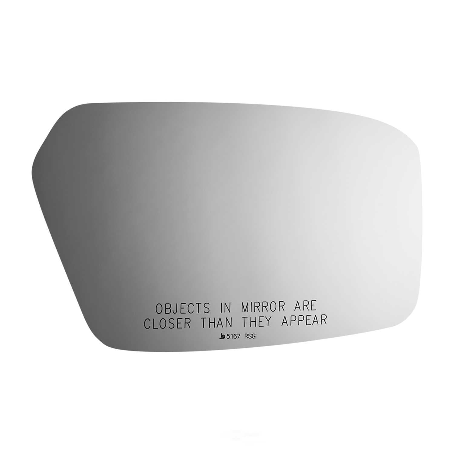 Burco Side View Mirror Replacement Glass with Motor Mount Plate - Clear Glass - 5167RSG