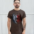 thumbnail image 3 of Tee Hunt Gothic Demon Angel Skull T-Shirt Horror Nightmare Halloween Men's Novelty Shirt, Brown, Large, 3 of 5