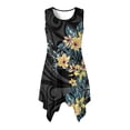 thumbnail image 5 of Uorisanigo Flowers Polynesian Couple Matching Outfit Husban and Wife Clothing Men's Button Down Beach Shirt for Summer and Women's Summer Dress Flowy Hawaiian Sundress, 5 of 7