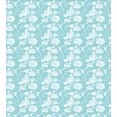 thumbnail image 3 of Ambesonne Flower Duvet Cover Sets, Pastel Style Swirling Roses, 2-Twin, Pale Turquoise and White, 3 of 4