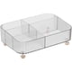 thumbnail image 2 of Transparent PET Makeup Organizer Tray with 5 Compartments for Storage Use on Dresser Desktop Bathroom, 2 of 4