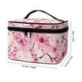 thumbnail image 5 of HELLHERO Travel Accessories Organizer Make up Cosmetic Bags Brush Protectors Effortless Organization Fold Flat Cherry Blossom Pattern, 5 of 5