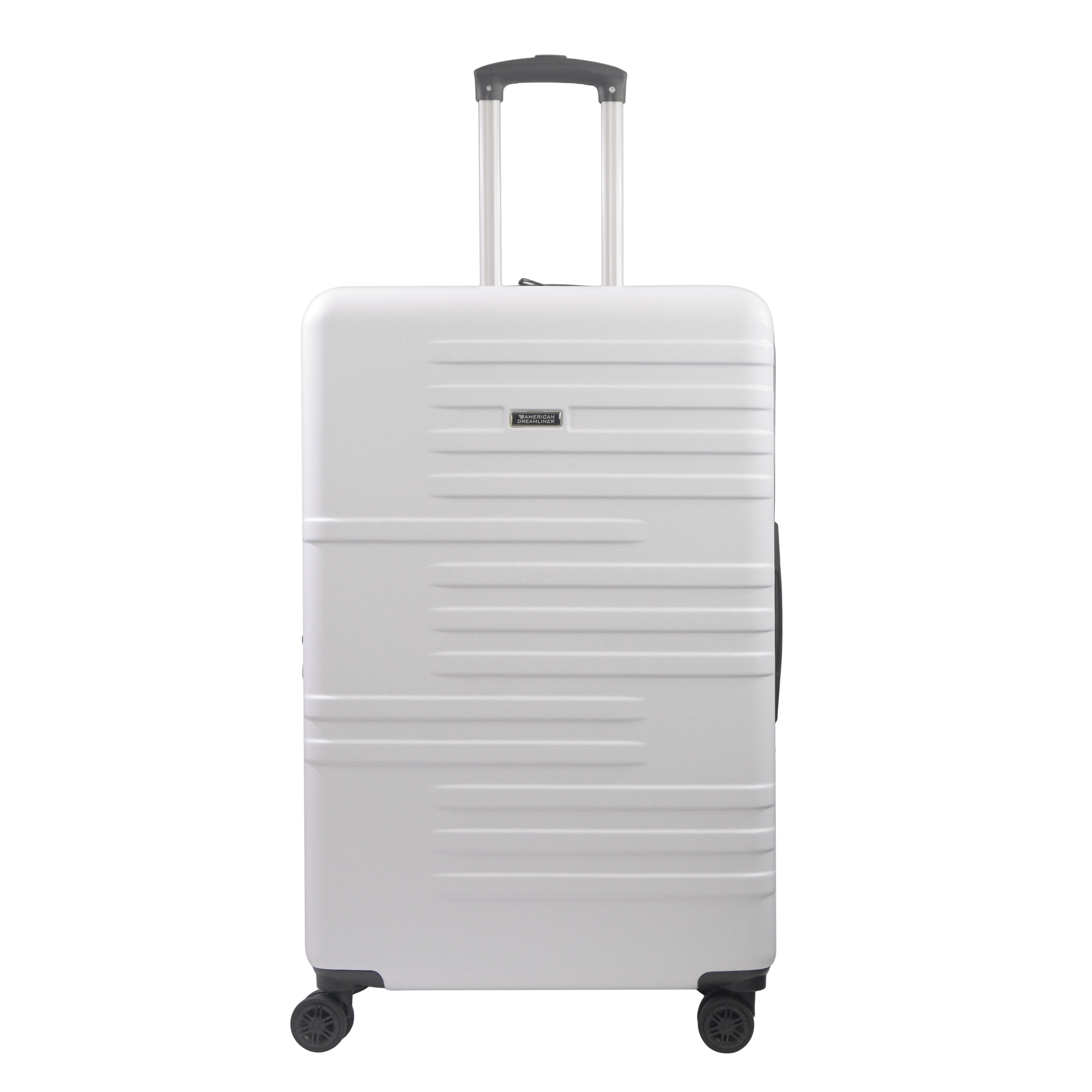 American Dreamliner 30 Inch Rolling Luggage, Hardshell Suitcase with Spinner Wheels, White