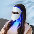 thumbnail image 3 of Mascarilla de tratamiento Mascarilla LED Terapia de fotones contra el acné, rejuvenecimiento de la piel Reduce las espinillas y la inflamación con luz azul/roja/naranja Adepaton 220947, 3 of 9