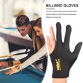 thumbnail image 4 of 3 uds 3 dedos abiertos Lycra bordado Snooker guantes billar piscina taco guantes Likrtyny Deportes al aire libre Salida diaria Juego de fiesta, 4 of 9