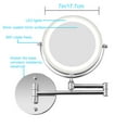thumbnail image 3 of Wall Mounted Vanity Mirror with Adjustable Light - Swivel Vanity Mirror, 3 of 5