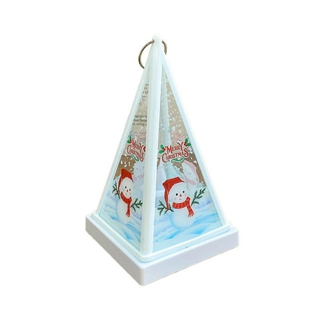 

forYULIK Big Christmas Ornament Christmas Series Atmosphere Nightlight Christmas Decorative Ornament Small Iceberg Atmosphere Light Nightlight Decoration