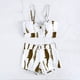 thumbnail image 4 of Augper Women Sexy With Chest Pad without Underwire Print Tie-dye High-waisted Swimming Trunks Split Swimsuit, 4 of 7