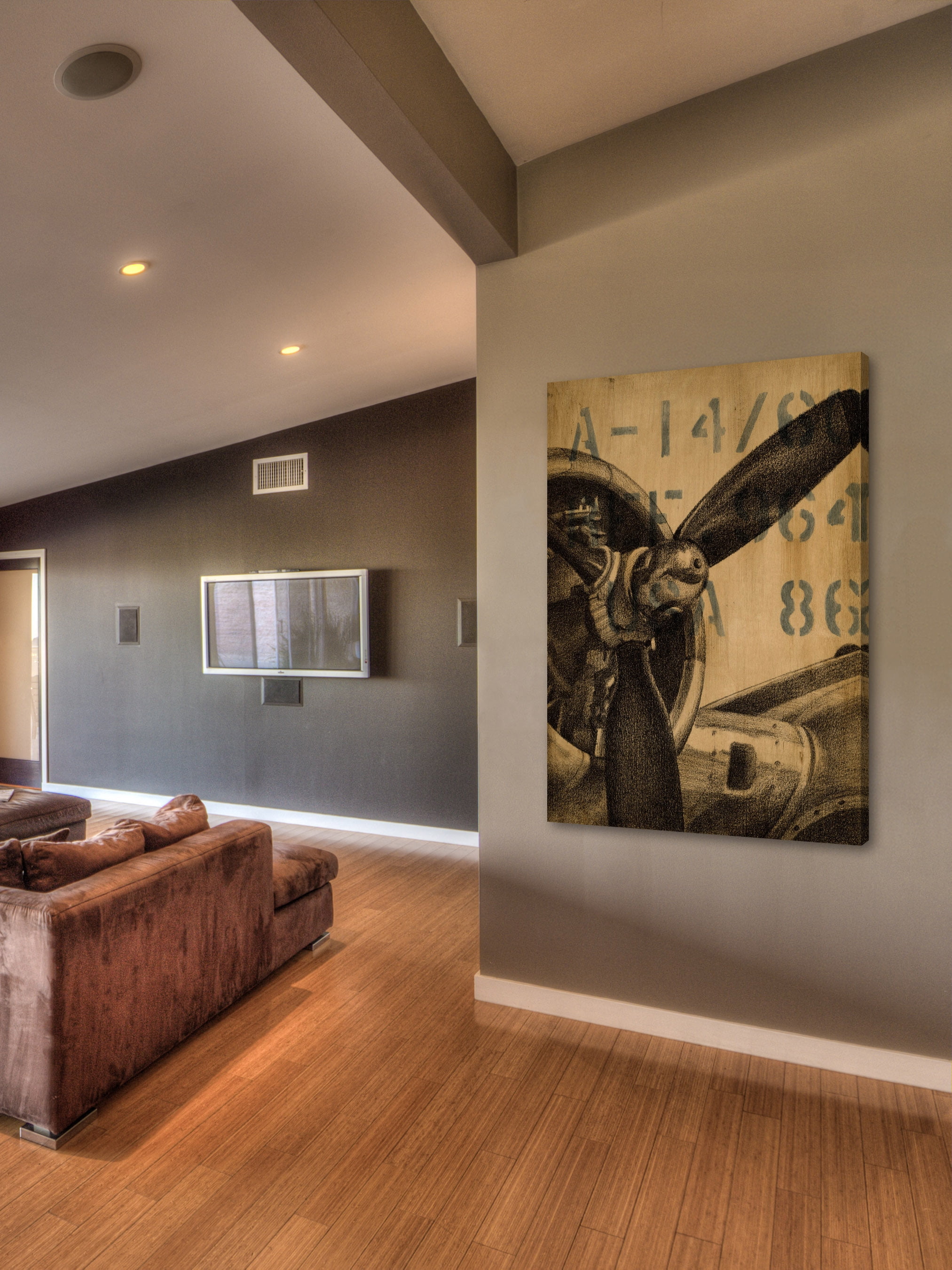 "Transcontinental I" Painting Print on Wrapped Canvas