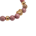 thumbnail image 2 of Pulseras Mujer LuckyLy Corazón o Calavera con Piedras Naturales Acero Inoxidable Modelo Remy rosa UNITALLA, 2 of 8
