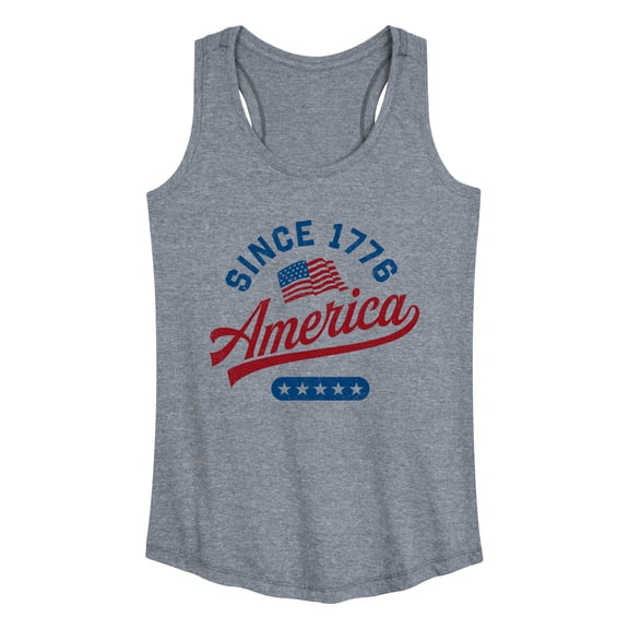 Instant Message - America Since 1776 Graphic Racerback Tank