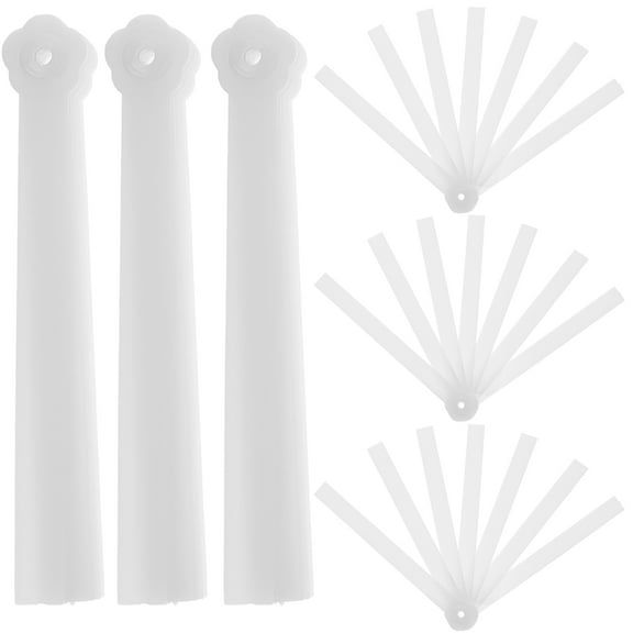 TABLZONE Folding Fan Frame Ribs Material White Hand Fan Parts Easy to Carry