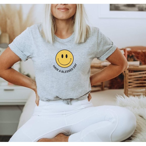 HAVE A BLESSED DAY sleeve Tees