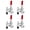 101A, 4PK, variant on 2Pack Toggle Clamp, 500 lbs Holding Capacity, 225D Quick Release Horizontal Clamps w/Antislip Rubber Pressure Tip for Woodworking Jigs and Fixtures, Welding, Drill Press, Crosscut Sled