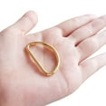 thumbnail image 4 of Milisten 100PCS D Rings for Luggage Straps and Belt Accessories in Golden Metal, 4 of 7