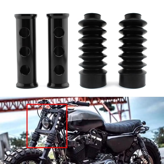 BFY Front Fork Shock Absorber Cover Pipe Cover Fit Harley Sportster 883 1200 00-21