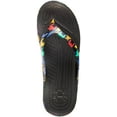 thumbnail image 3 of Men's Loudmouth Flip Flops Razzle Dazzle Black Size 13, 3 of 6